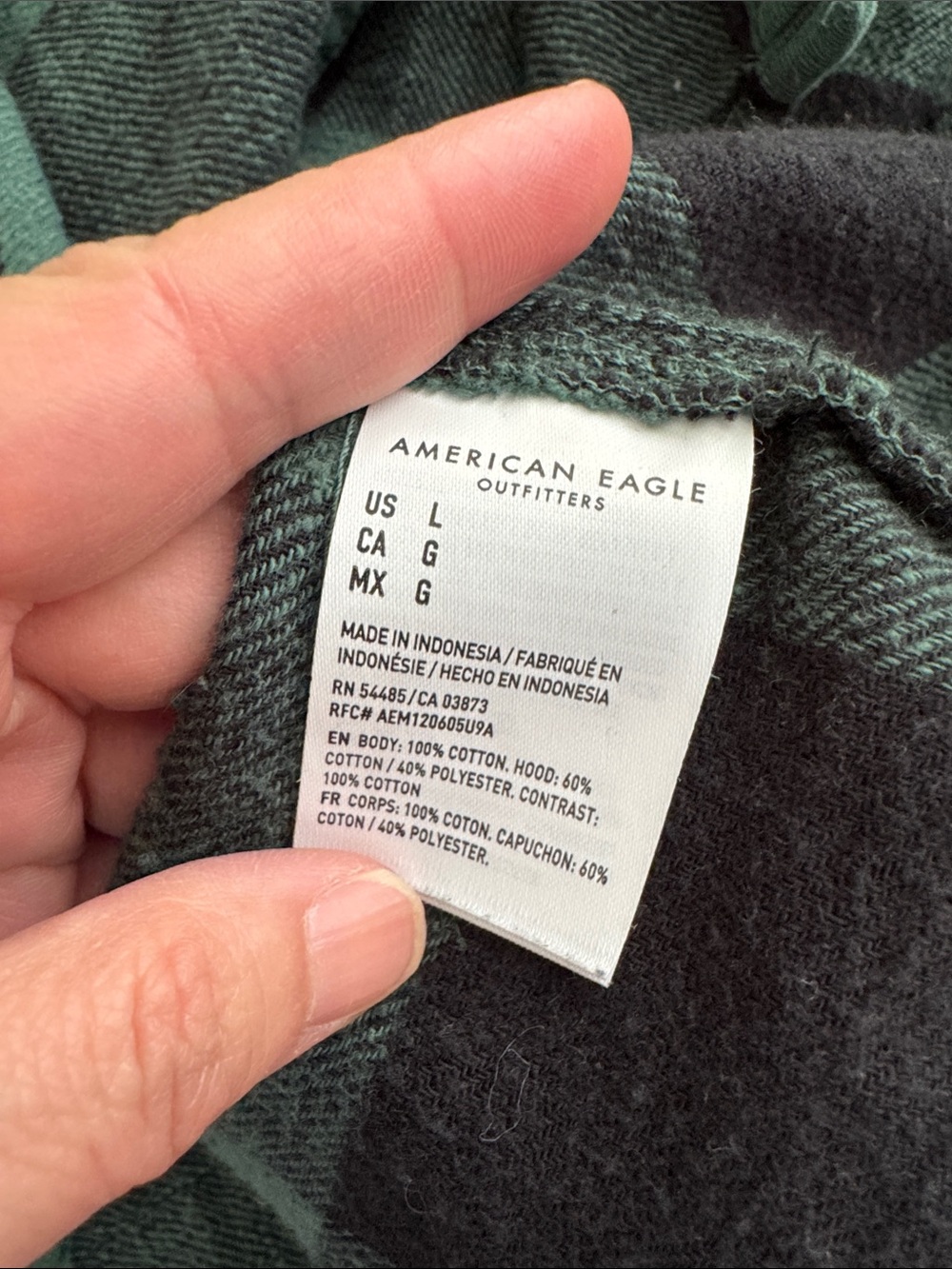 American Eagle Outfitters Green Corduroy Hooded Shirt Jacket - Picture 4 of 4